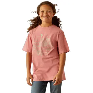 Girl's T-shirt Ariat Farm Scene image-0