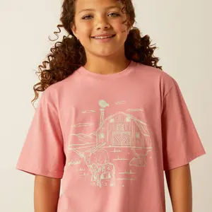 Girl's T-shirt Ariat Farm Scene image-2