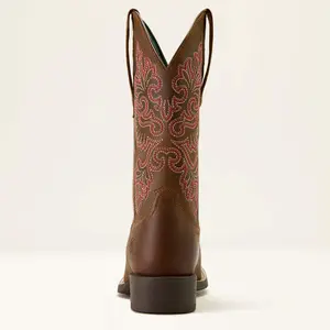 Westernstiefel Damen Ariat Round Up Wide Square Toe StretchFit image-2