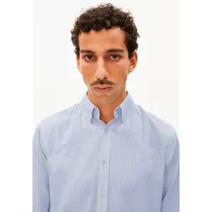 Striped long-sleeve shirt Armedangels Quaasa image-5