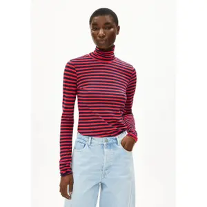 Koszulka damska z długim rękawem w paski Armedangels Grazilianaa image-1