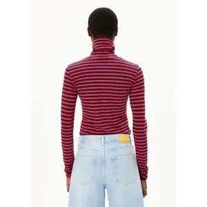 Koszulka damska z długim rękawem w paski Armedangels Grazilianaa image-3