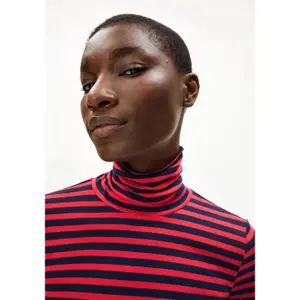 Koszulka damska z długim rękawem w paski Armedangels Grazilianaa image-4