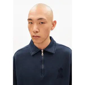1/4 zip sweatshirt Armedangels Iconic å Gmt Dye image-4