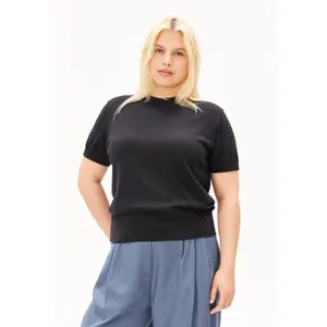 Short-sleeve knitted top for women Armedangels image-4