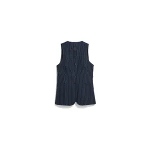 Lange Weste Damen Armedangels pinstripe