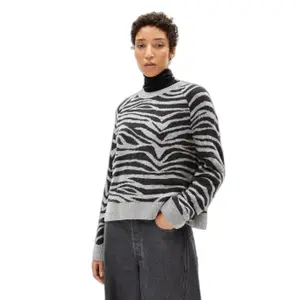 Women's round neck sweater Armedangels Liliriaa Zebraraa image-1