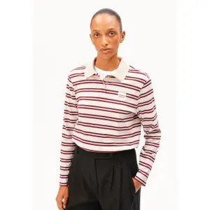 Women's long-sleeve striped polo Armedangels image-5