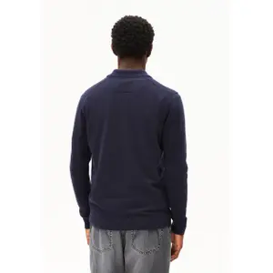 Long-sleeved knitted polo shirt Armedangels image-3