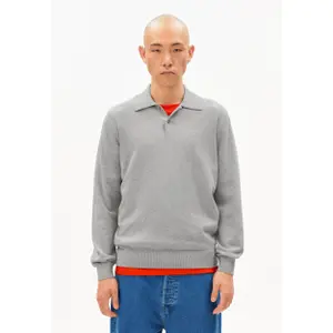 Long-sleeved knitted polo shirt Armedangels image-1