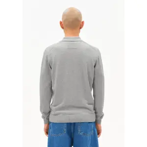 Long-sleeved knitted polo shirt Armedangels image-3
