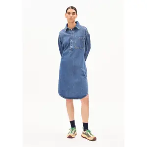 Womens Oversized Denim Dress Armedangels image-1