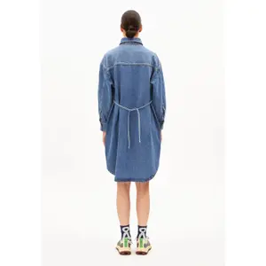 Womens Oversized Denim Dress Armedangels image-3