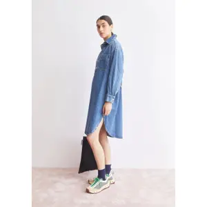 Womens Oversized Denim Dress Armedangels image-4