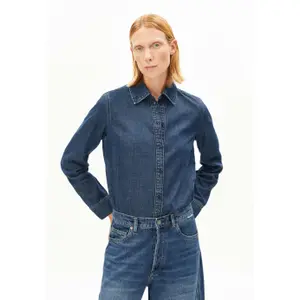 Women's long-sleeve denim shirt Armedangels Aurelaa image-1