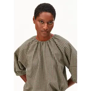 Women's blouse Armedangels vichy Seersucker image-5