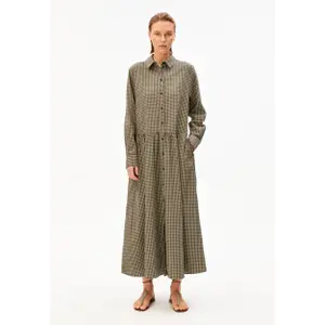 Women's maxi dress Armedangels Vichy Seersucker image-1