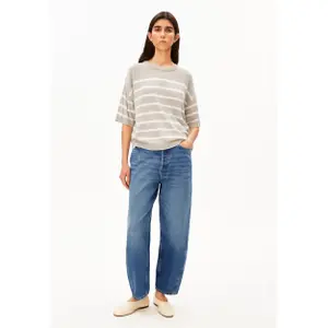 Striped Linen Blend Jumper Women Armedangels image-1