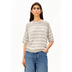 Striped Linen Blend Jumper Women Armedangels image-2