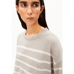 Striped Linen Blend Jumper Women Armedangels image-4