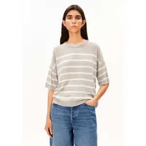 Striped Linen Blend Jumper Women Armedangels image-5