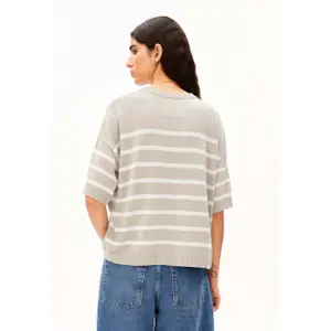 Striped Linen Blend Jumper Women Armedangels image-6