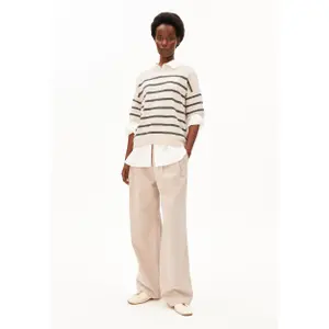 Striped Linen Blend Jumper Women Armedangels image-1