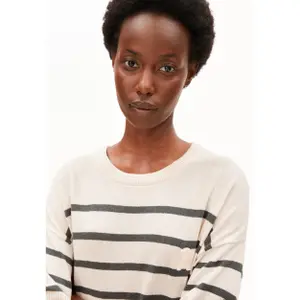 Striped Linen Blend Jumper Women Armedangels image-3
