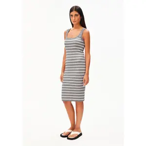 Women's Striped Ribbed Sleeveless Dress Armedangels image-3