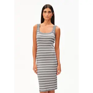 Women's Striped Ribbed Sleeveless Dress Armedangels image-1