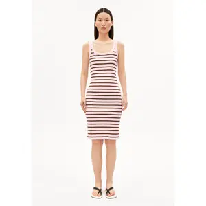 Women's Striped Ribbed Sleeveless Dress Armedangels image-1