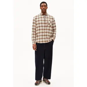Long Sleeve Cotton Check Shirt Armedangels image-3