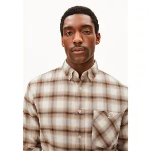 Long Sleeve Cotton Check Shirt Armedangels image-5