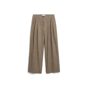 Women's Wide Check Trousers Armedangels image-0