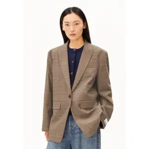 Oversized Check Blazer for Women Armedangels Bakers image-4