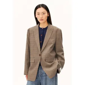 Oversized Check Blazer for Women Armedangels Bakers image-6