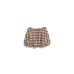 Checked Puff Skirt Women Armedangels image-0