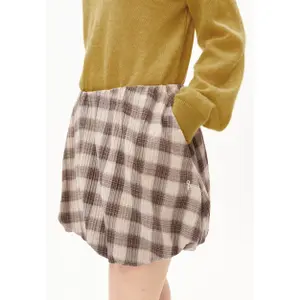 Checked Puff Skirt Women Armedangels image-3