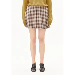 Checked Puff Skirt Women Armedangels image-4