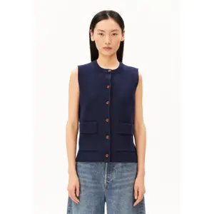 Women's Round Neck Gilet Armedangels Compact image-1