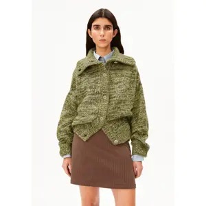 Cardigan i børstet strik til kvinder Armedangels image-4