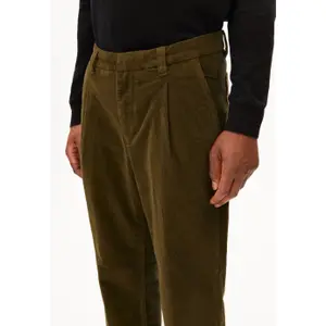Corduroy Pleated Trousers Armedangels Taamir image-3