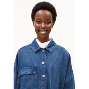 Oversized Denim Shirt Womens Armedangels image-4