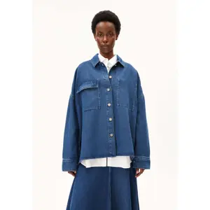 Oversized Denim Shirt Womens Armedangels image-5