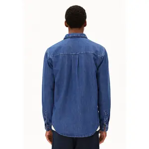 Denim long sleeve shirt Armedangels Classic image-4