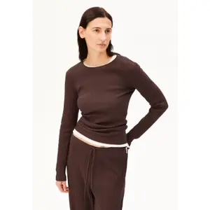 Dames T-shirt met lange mouwen Pointelle Armedangels image-6