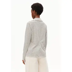 Women's long sleeve blouse Armedangels Nalaannia stripe image-4