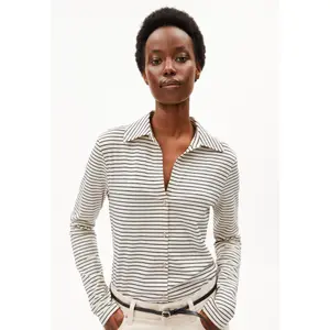 Women's long sleeve blouse Armedangels Nalaannia stripe image-5
