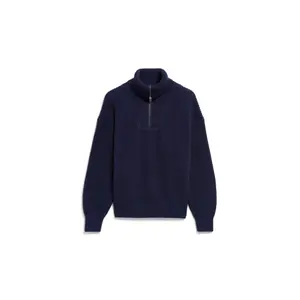 Womens Zip Neck Fleece Sweater Armedangels image-0
