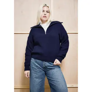 Womens Zip Neck Fleece Sweater Armedangels image-2